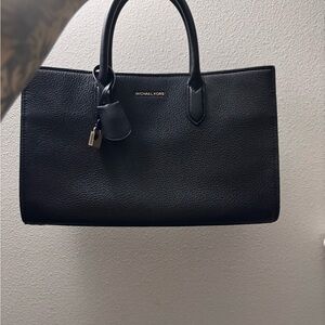 Michael Kors Black Leather Satchel